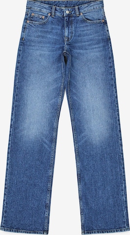 Dr. Denim Jeans 'Addy Mid Straight' in Blauw: voorkant