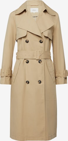s.Oliver Between-Seasons Coat in Beige: front