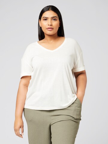 Guido Maria Kretschmer Curvy - Camisa 'Elanor' em branco: frente