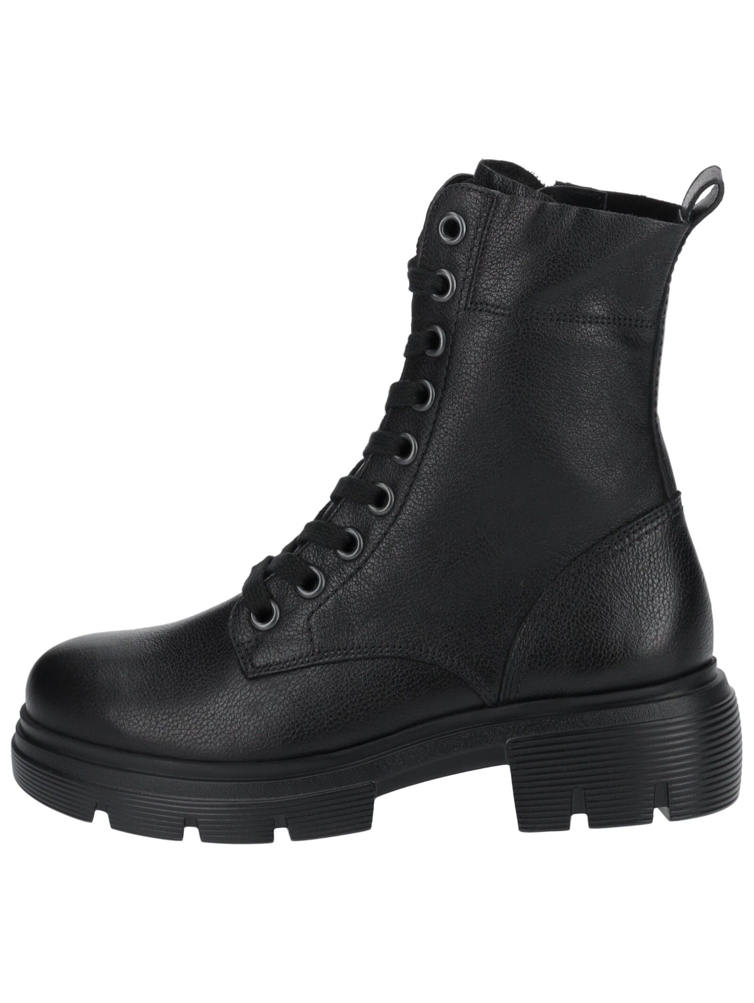 Paul Green Schnürstiefelette in Schwarz