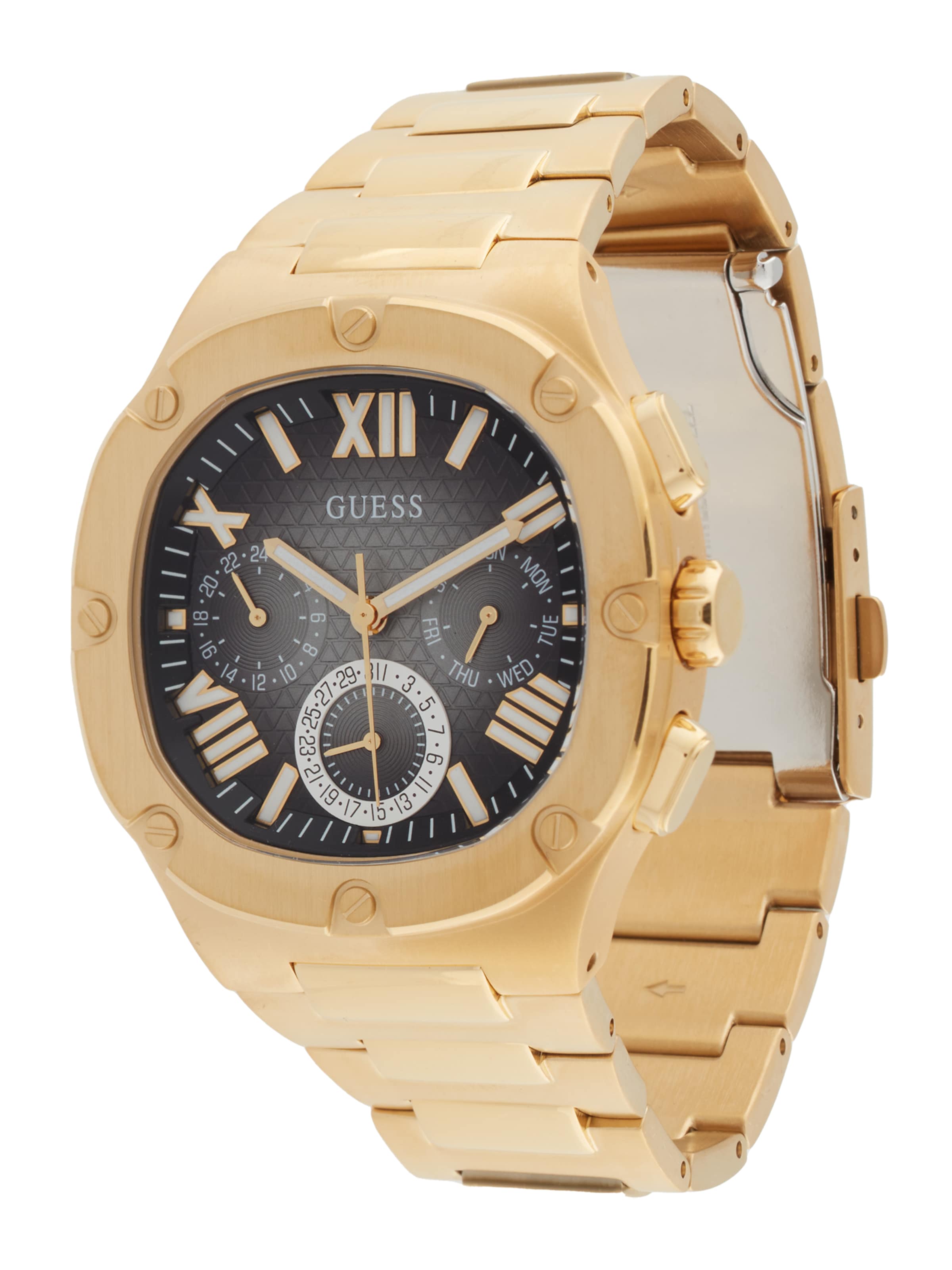 GUESS Аналогов часовник в злато: отпред