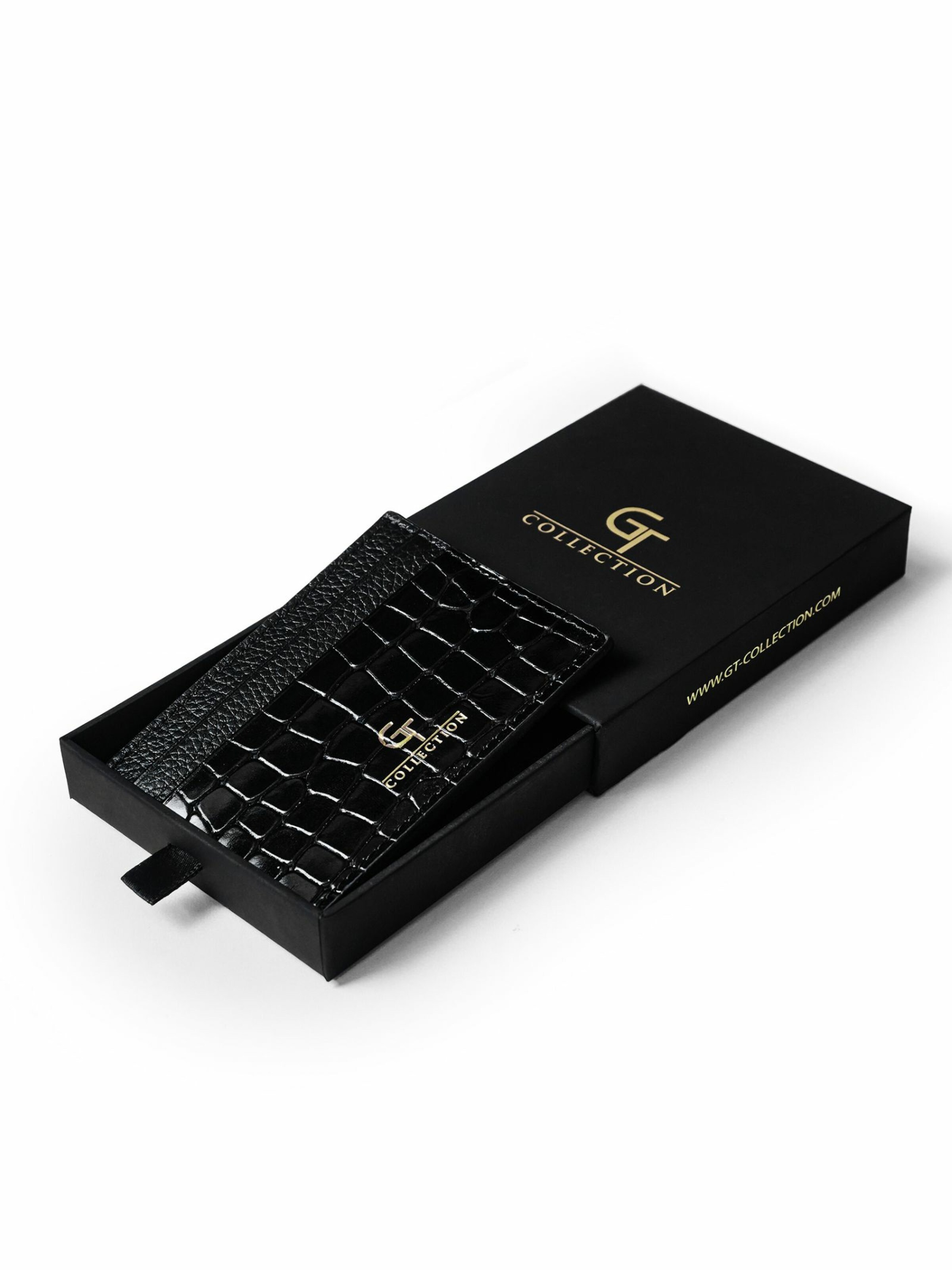 GT Collection Etui 'GT Crocodile Print' i sort