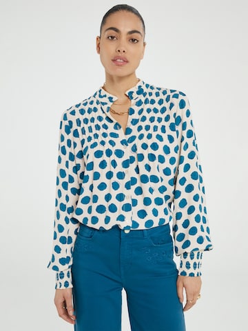 Fabienne Chapot Blouse 'Lucky' in Blue: front