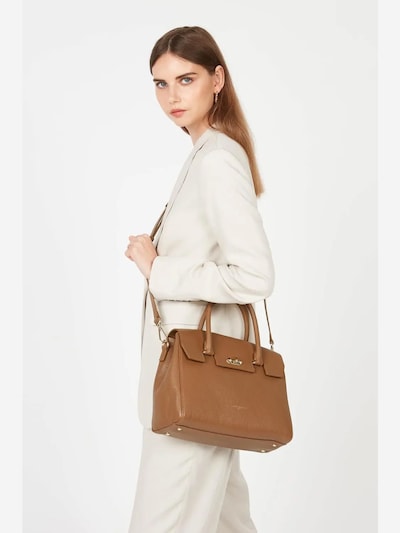 Borsa a mano 'Lancaster Sac à Rabat Foulonné Milano L Camel' LANCASTER Paris di colore marrone, Visualizzazione prodotti