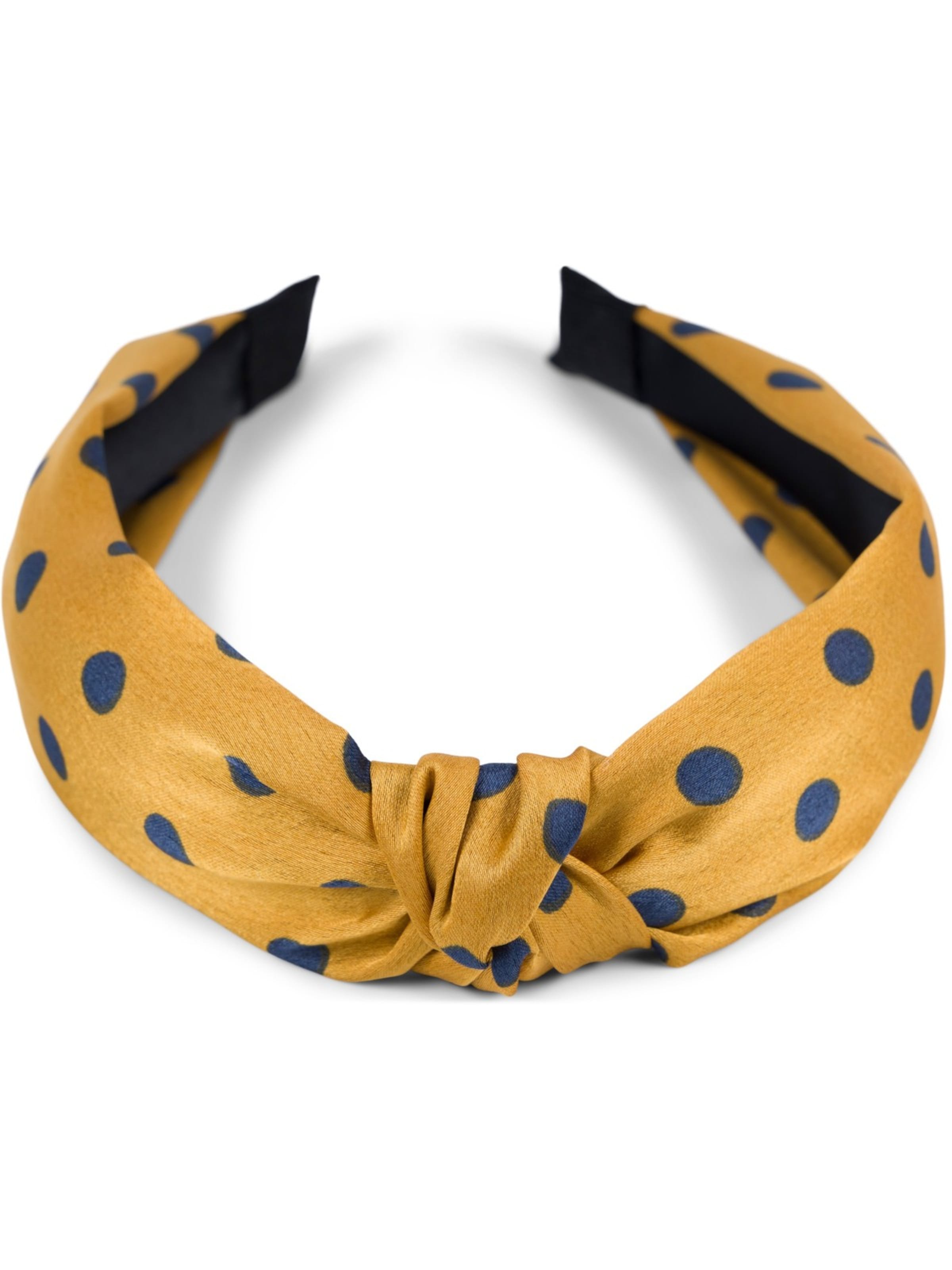 styleBREAKER Haarschmuck 'Haarreif gepunktet mit Knoten Rockabilly'‌ in curry, Produktansicht