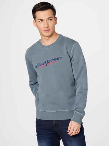 DIESEL Sweatshirt 'GINN' in Grey: front
