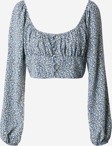 GLAMOROUS - Blusa em azul: frente