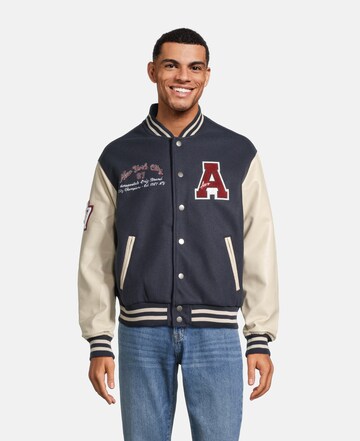 AÉROPOSTALE Tussenjas 'VARSITY' in Blauw: voorkant