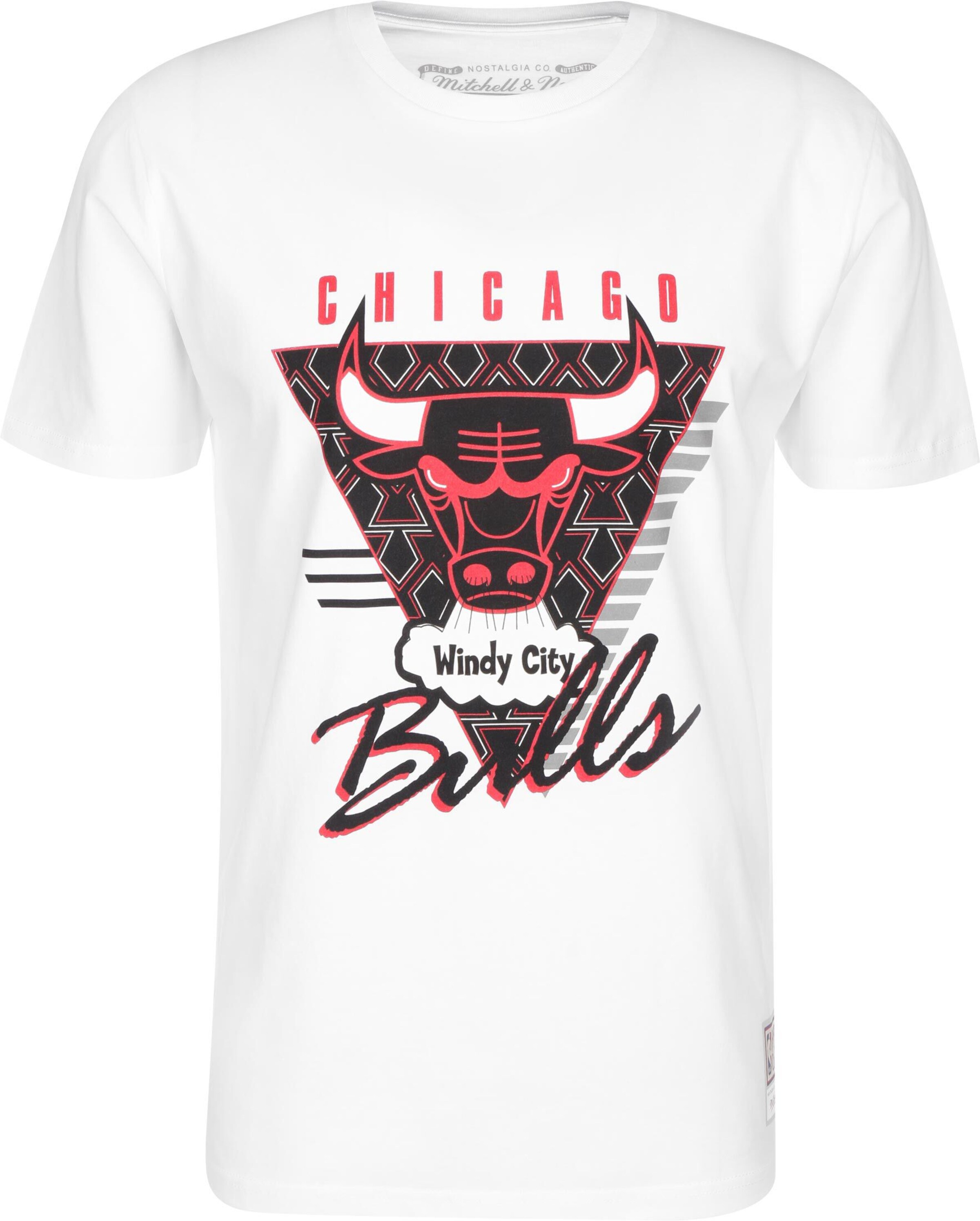 T-Shirt 'NBA Chicago Bulls Final Seconds' Mitchell & Ness en blanc : devant
