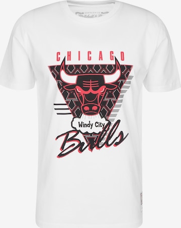 Mitchell & Ness T-Shirt 'NBA Chicago Bulls Final Seconds' in Weiß: predná strana