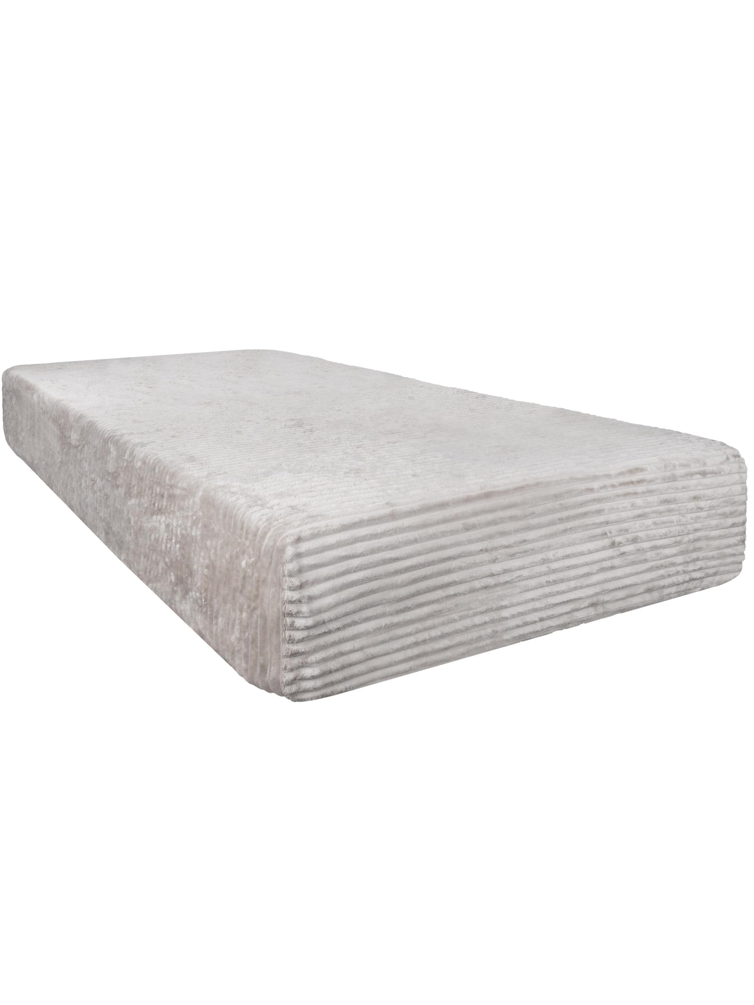 Aspero Bettlaken 'Parana' in Grau: Vorderseite