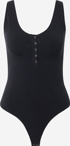 Abercrombie & FitchBodi majica - crna boja: prednji dio