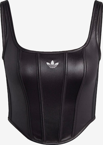 ADIDAS ORIGINALS Top 'Corset' in Black: front