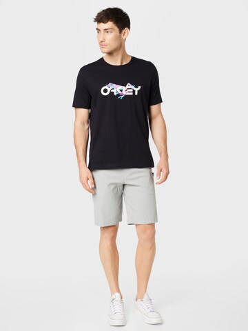 OAKLEY Functioneel shirt 'RETRO FROG' in Zwart