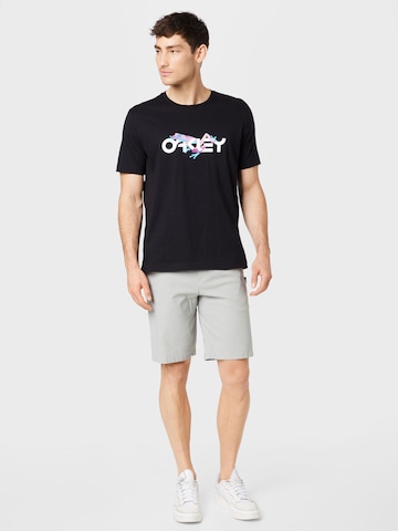 OAKLEY Sportshirt 'RETRO FROG' in Schwarz