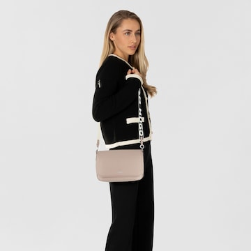 HUGO Schoudertas in Beige: voorkant