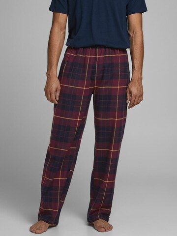 JACK & JONES Regular Pyjamabroek in Rood: voorkant