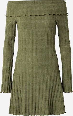 Abito in maglia 'PCOLIVE' di PIECES in verde: frontale
