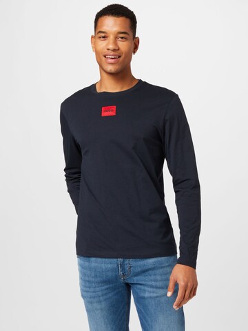 HUGO Shirt 'Diragolo' in Blauw: voorkant