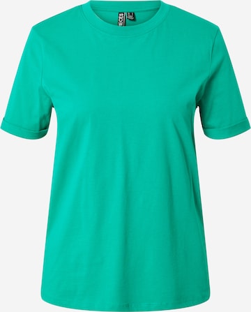 Maglietta 'Ria' di PIECES in verde: frontale