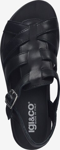 IGI&CO Strap Sandals in Black