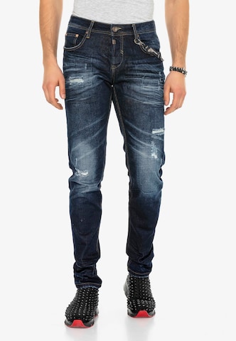 CIPO & BAXX Regular Jeans 'Heartbeat' in Blue: front