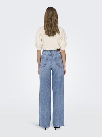 ONLY Wide leg Jeans 'HOPE' in Blauw