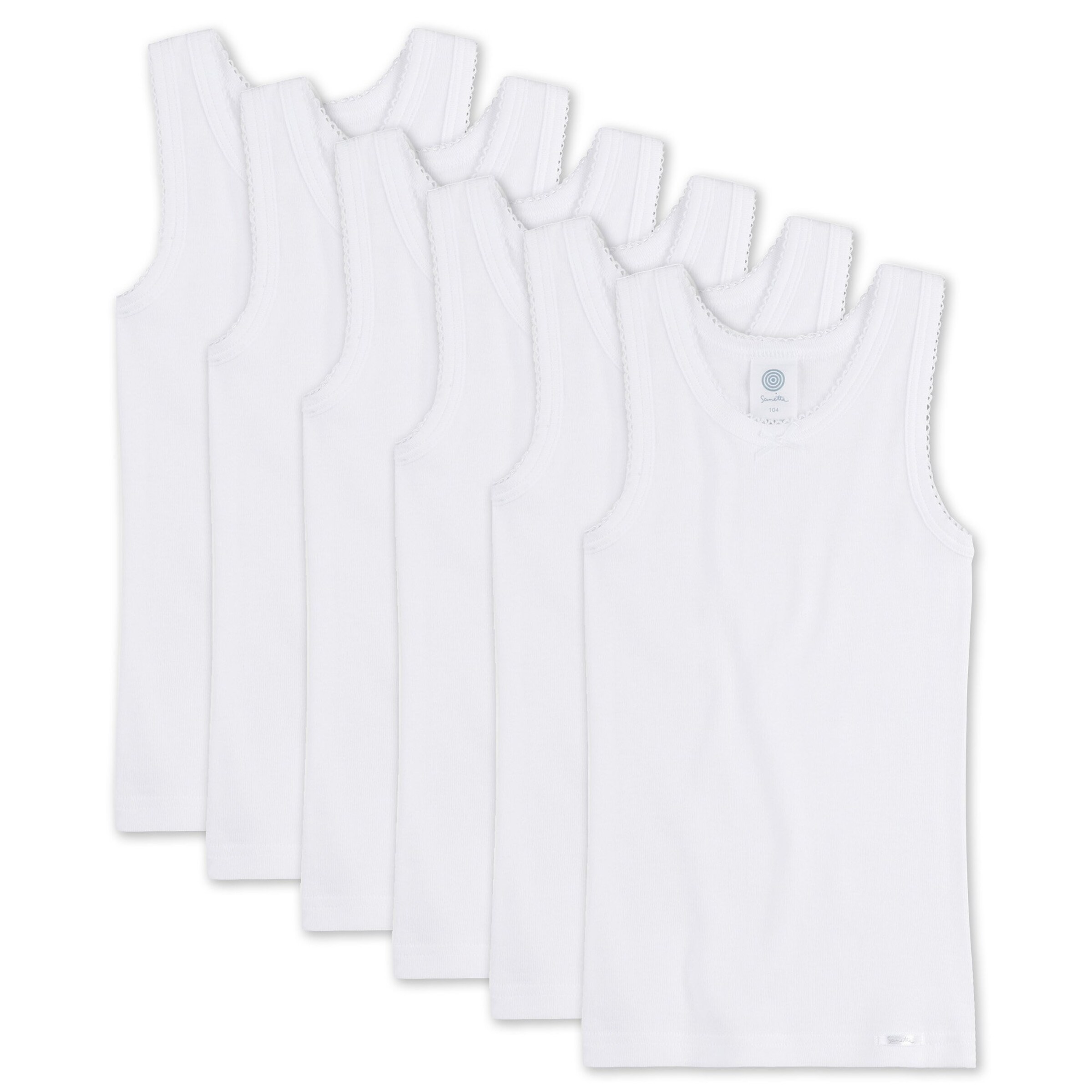 Sanetta Trikó és alsó póló - fehér: elől