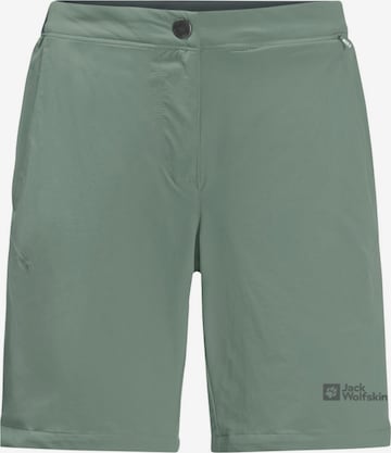 JACK WOLFSKIN Slimfit Spodnie outdoor w kolorze zielony: przód