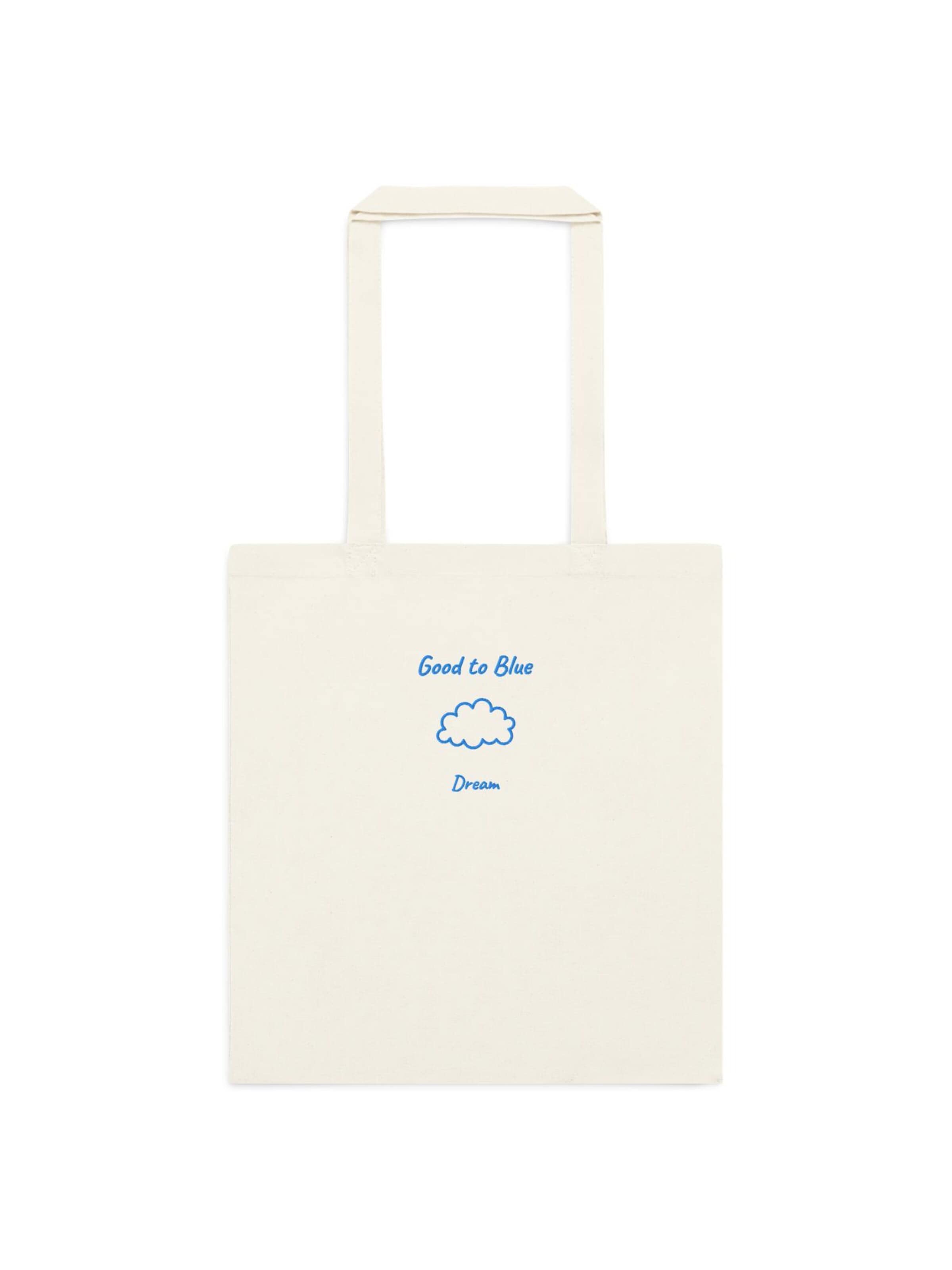 Good to Blue Shopper 'Dream Baumwolltasche' in White: front