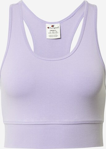 Bustier T-shirt Champion Authentic Athletic Apparel en violet : devant