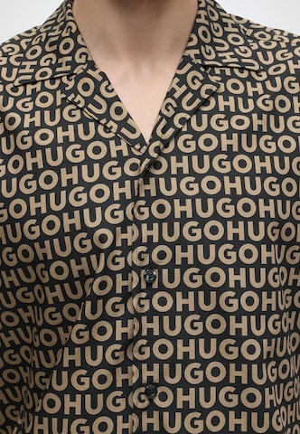 HUGO Regular fit Πουκάμισο 'Ellino' σε μπεζ
