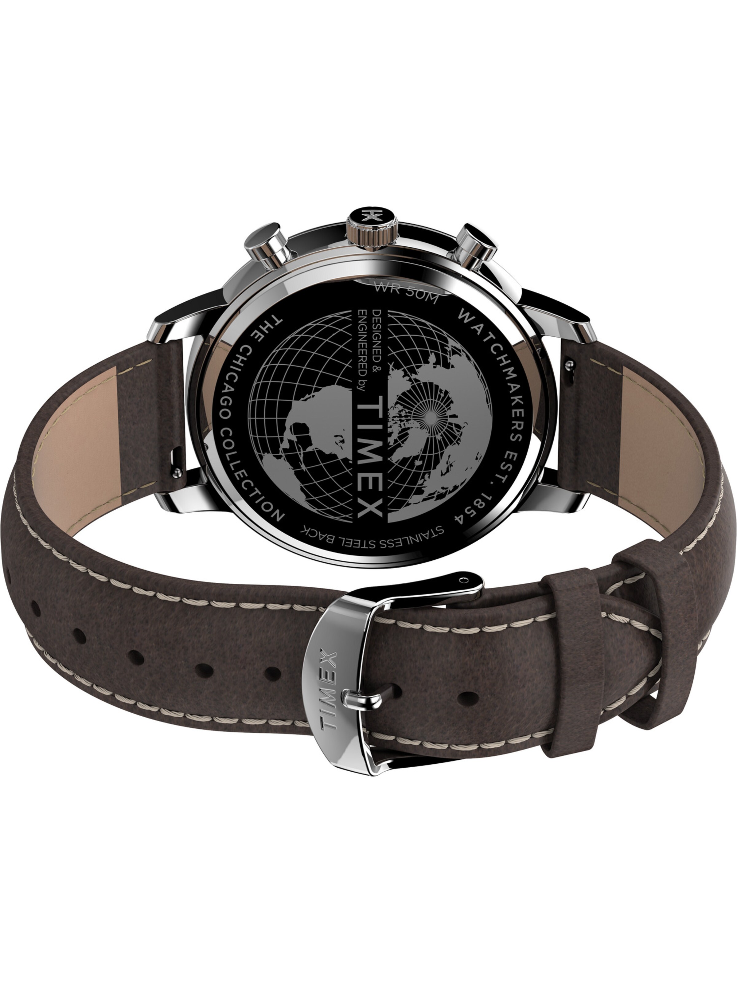 TIMEX Analog watch 'Chicago City Collection' in Brown