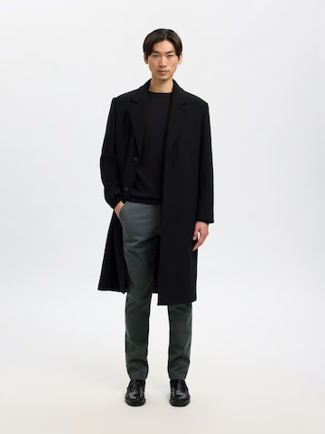 SELECTED Slim fit Chino trousers 'SLHMiles Flex' in Grey