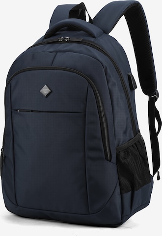 Sac à dos Aoking en bleu : devant