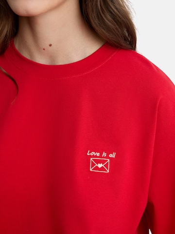 Camicia da notte 'Lettera' di ETAM in rosso