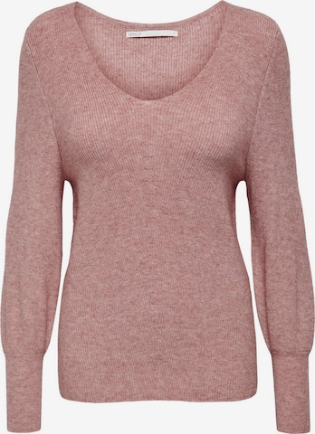 Pull-over 'ONLAtia' ONLY en rose : devant
