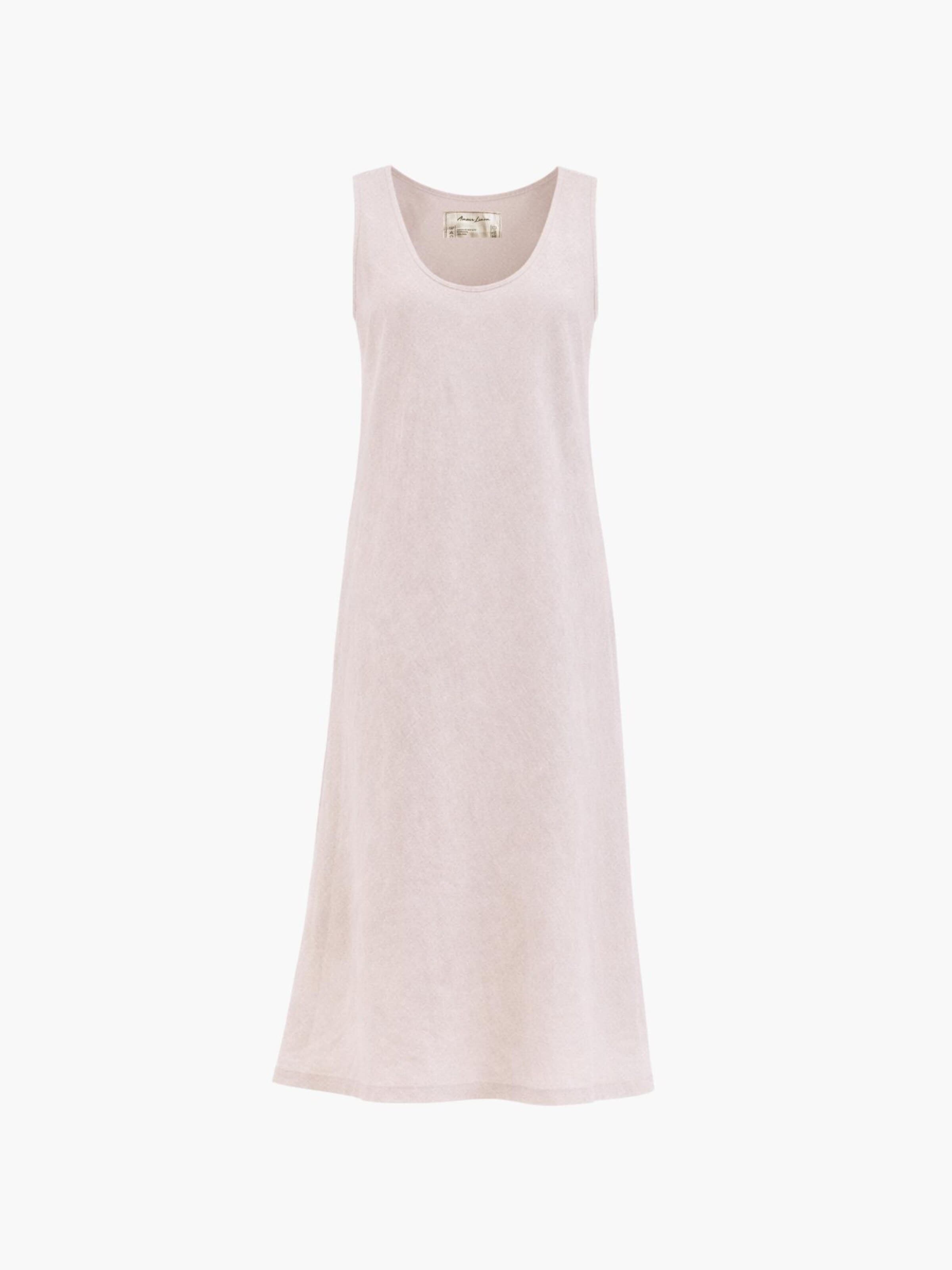Robe d’été 'Ines' AmourLinen en beige : devant