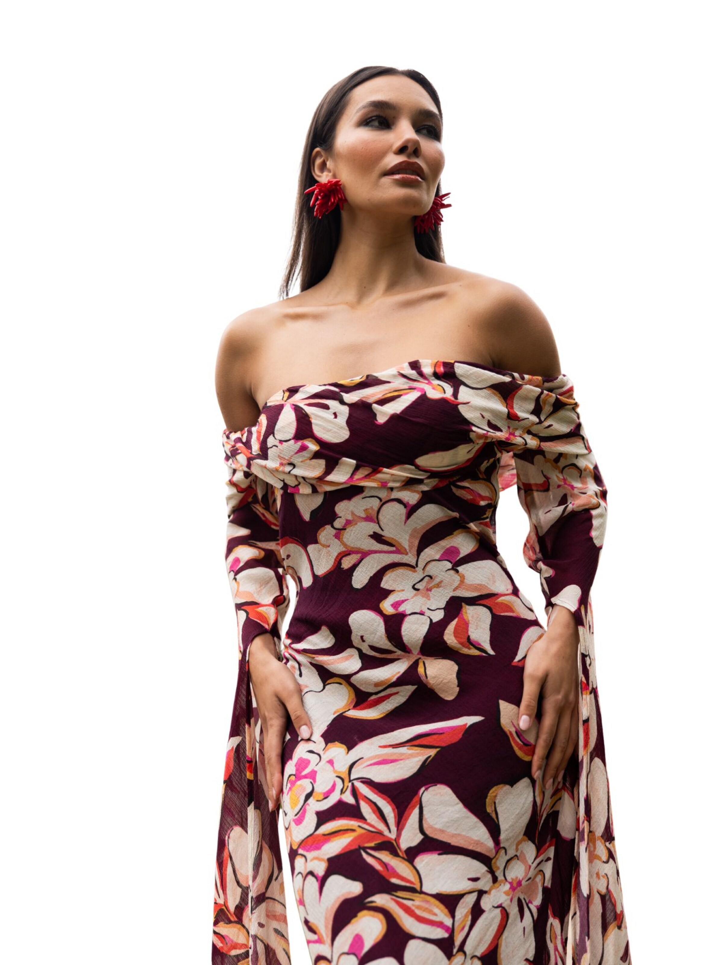 Abito da cocktail 'Habarana' di Nisia PartyWear in rosso
