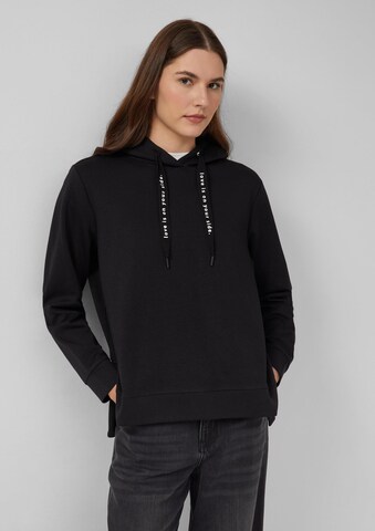 s.Oliver Sweatshirt in Schwarz: Vorderseite