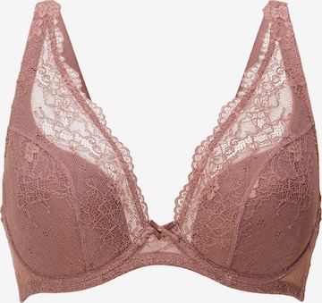 Triangle Soutien-gorge LingaDore en marron : devant