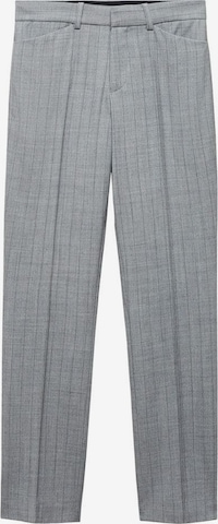 MANGO Tapered Pants 'Lyon' in Grey: front