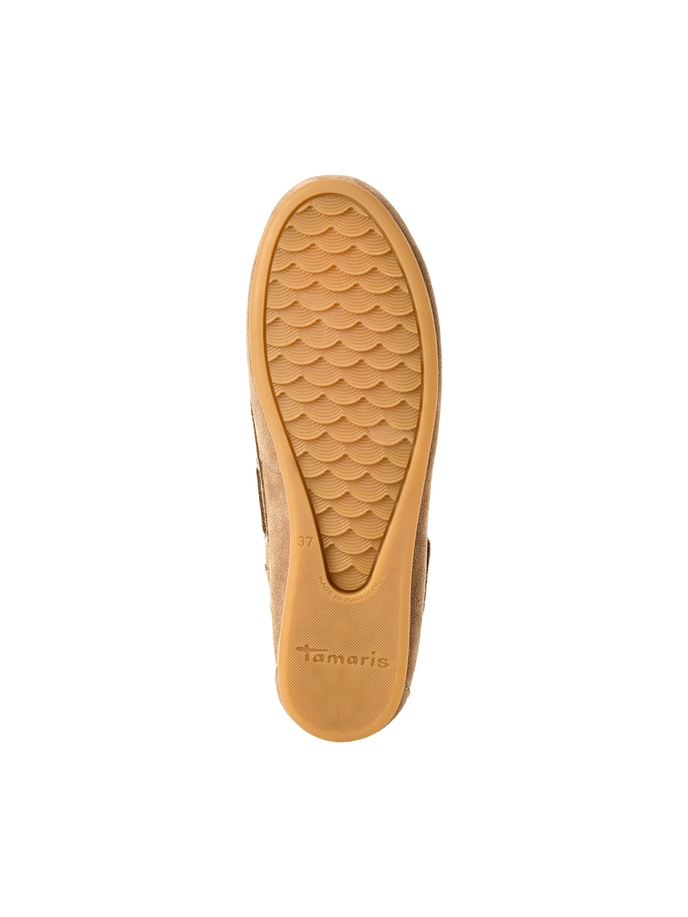 Tamaris Slipper 'Mokassin aus Leder'‌‌‌ in Grau