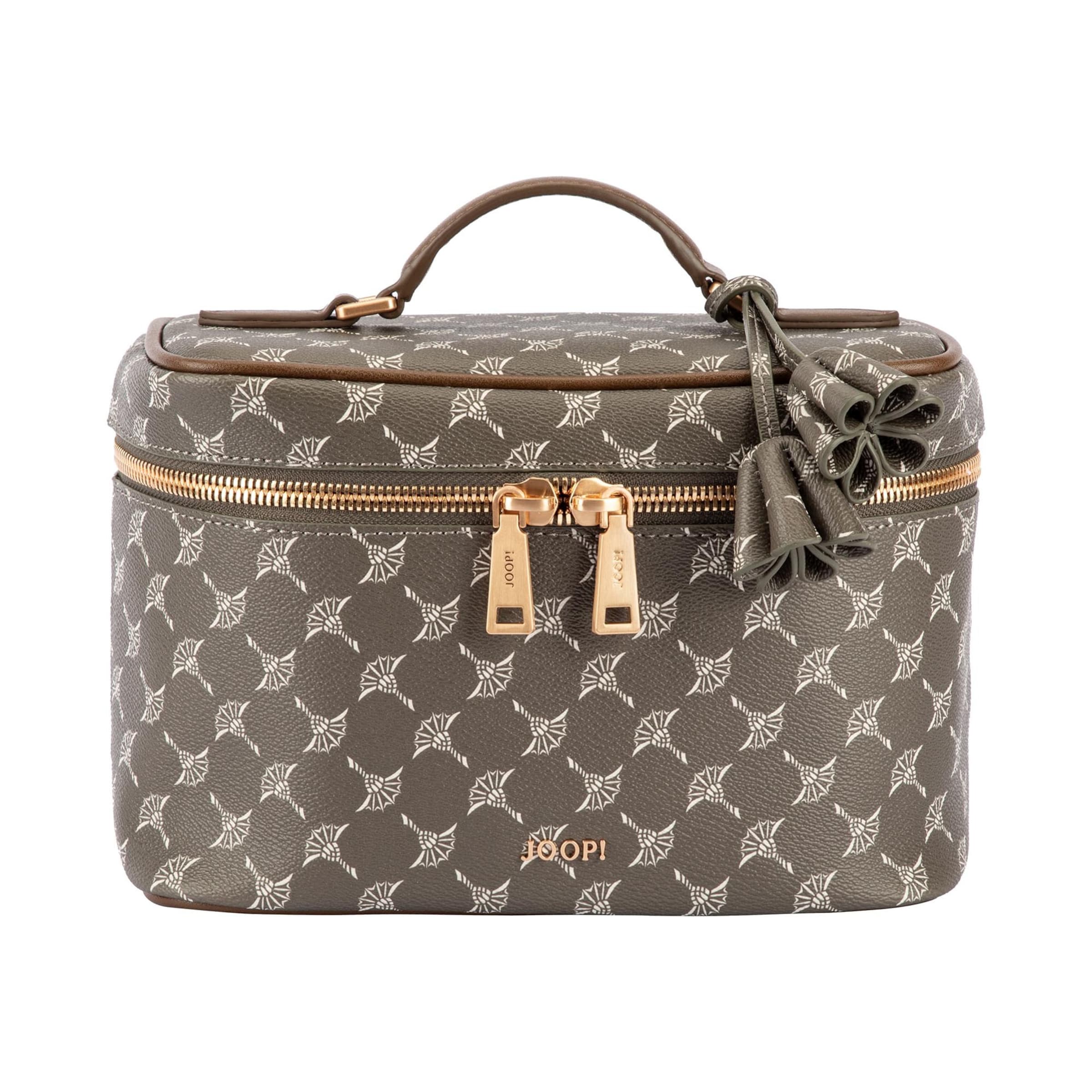 Beauty case 'Cortina 1.0 Flora' di JOOP! in marrone: frontale