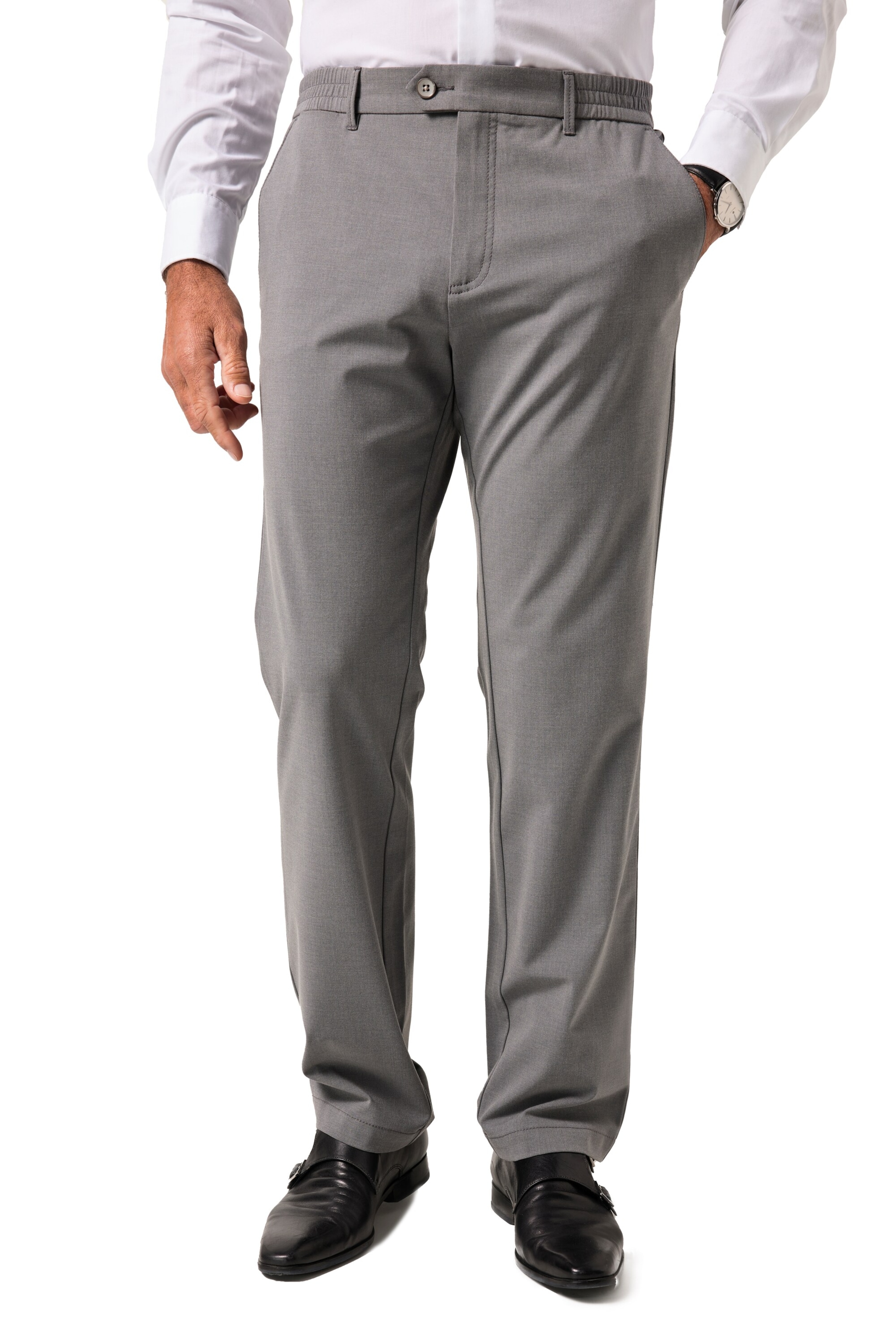 JP1880 Regular Chino in Grijs: voorkant