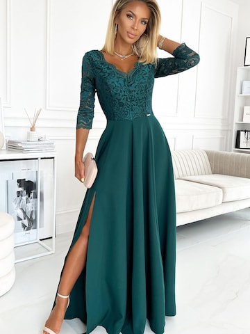 Numoco Evening Dress 'Maxikleid Amber' in Green