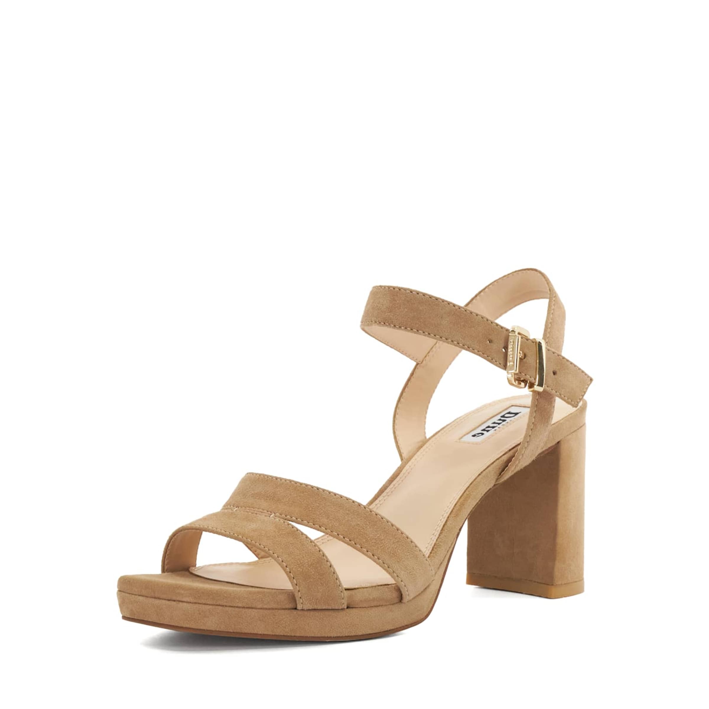 Sandales à lanières 'Manifesting' Dune LONDON en marron : devant