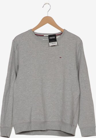 Tommy Jeans Sweatshirt & Zip-Up Hoodie in L in Grey: front