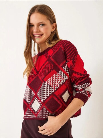 Bianco Lucci Kampsun 'Pullover', värv punane
