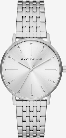 ARMANI EXCHANGE Analógové hodinky - strieborná: predná strana